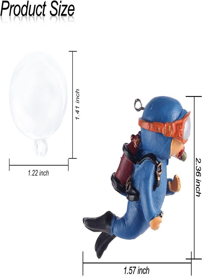 VAYINATO® Blue Floating Diver Decor Aquarium Ornament Resin Aquarium Decorations (1 Pcs) for All Kinds of Aquarium/Fish Tank Landscaping Decorations by Petzlifeworld - Image 2